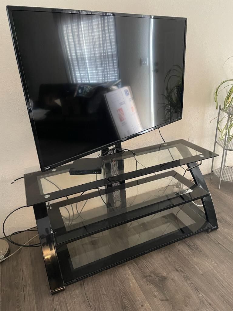 55 Inch Phillips UHD TV with Stand 