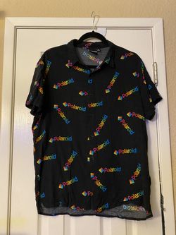 VINTAGE POLAROID BUTTON UP SHIRT 