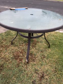 FREE. Glass Patio Table FREE