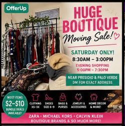 5/23 Saturday Mega Yard Sale - Boutique Closet Clearout, xs-3x