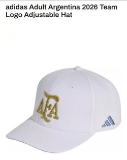 Adidas white Adult Argentina 2026 Team Logo Adjustable Hat
