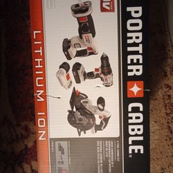 Porter Cable 4 Piece 20v Lithium Ion Tool Kit