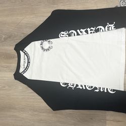 Black and white Chromeheart long sleeve shirt size medium