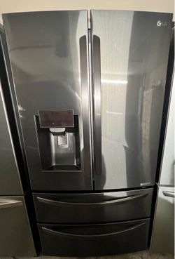 LG Smoke Stainless Steel 4-Door Refrigerator
