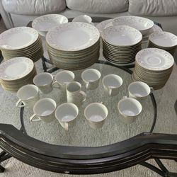 Vintage Noritake 6610 Duetto Bone China Dinner Service