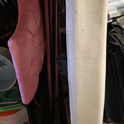 Queen size bed frame w/ thin box spring (must have), no mattress!