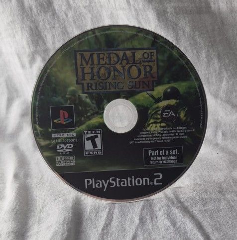Medal Of Honor Rising Sun Playstation 2 (EA Games, 2003) Game Disc Only