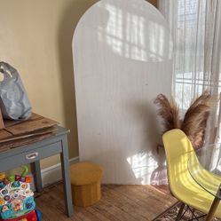 Wood Party Back Drop Painted White 