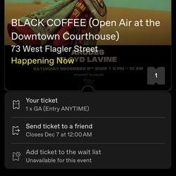 black coffee Downtown court house