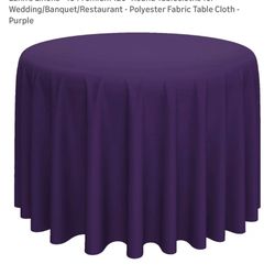Purple Premium Table Linens - 120” Round