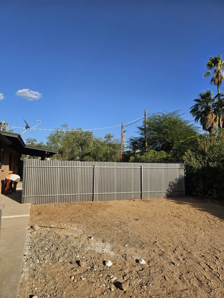 Corrugated Fence
