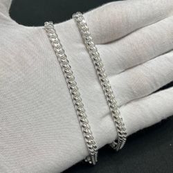 Solid Sterling Silver 6mm 20” Cuban Link Chain