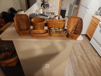 6 longenberger baskets small