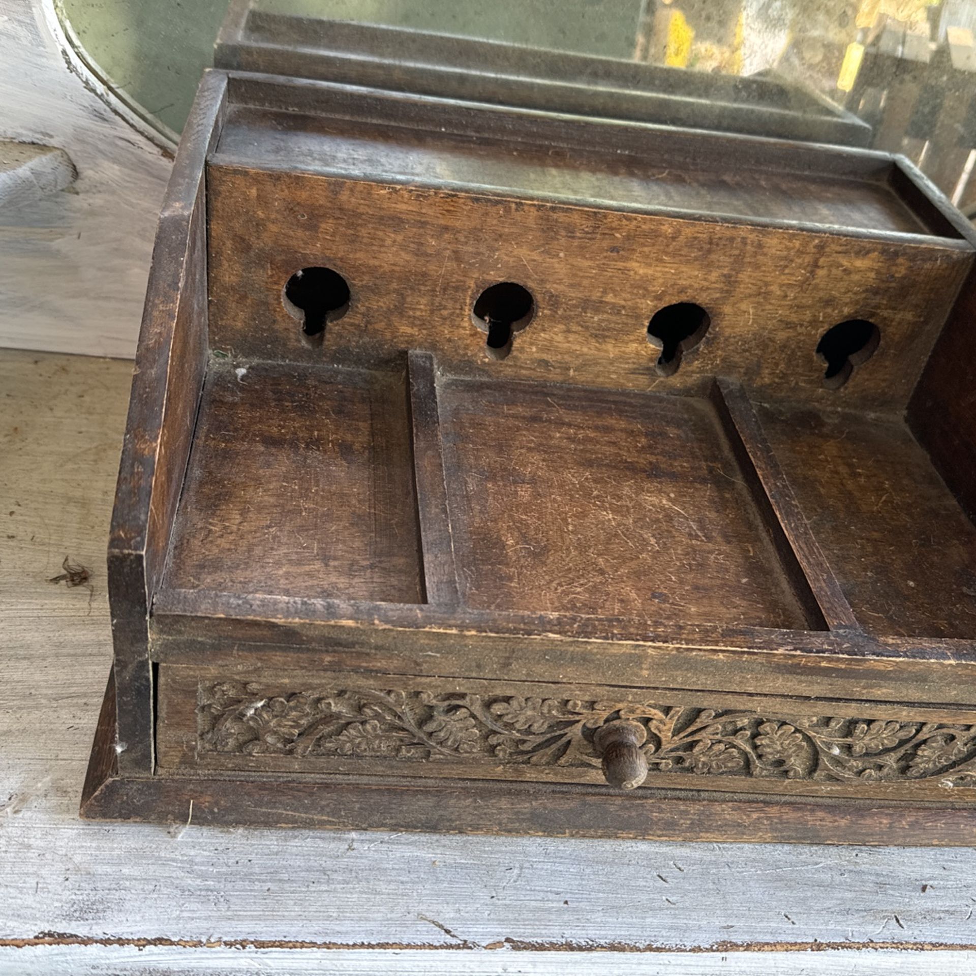 World market Wood Charging Station With Drawer