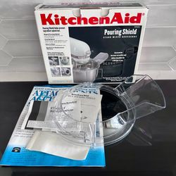 KitchenAid pouring shield for stand mixer model kps2cl New in box Unused.