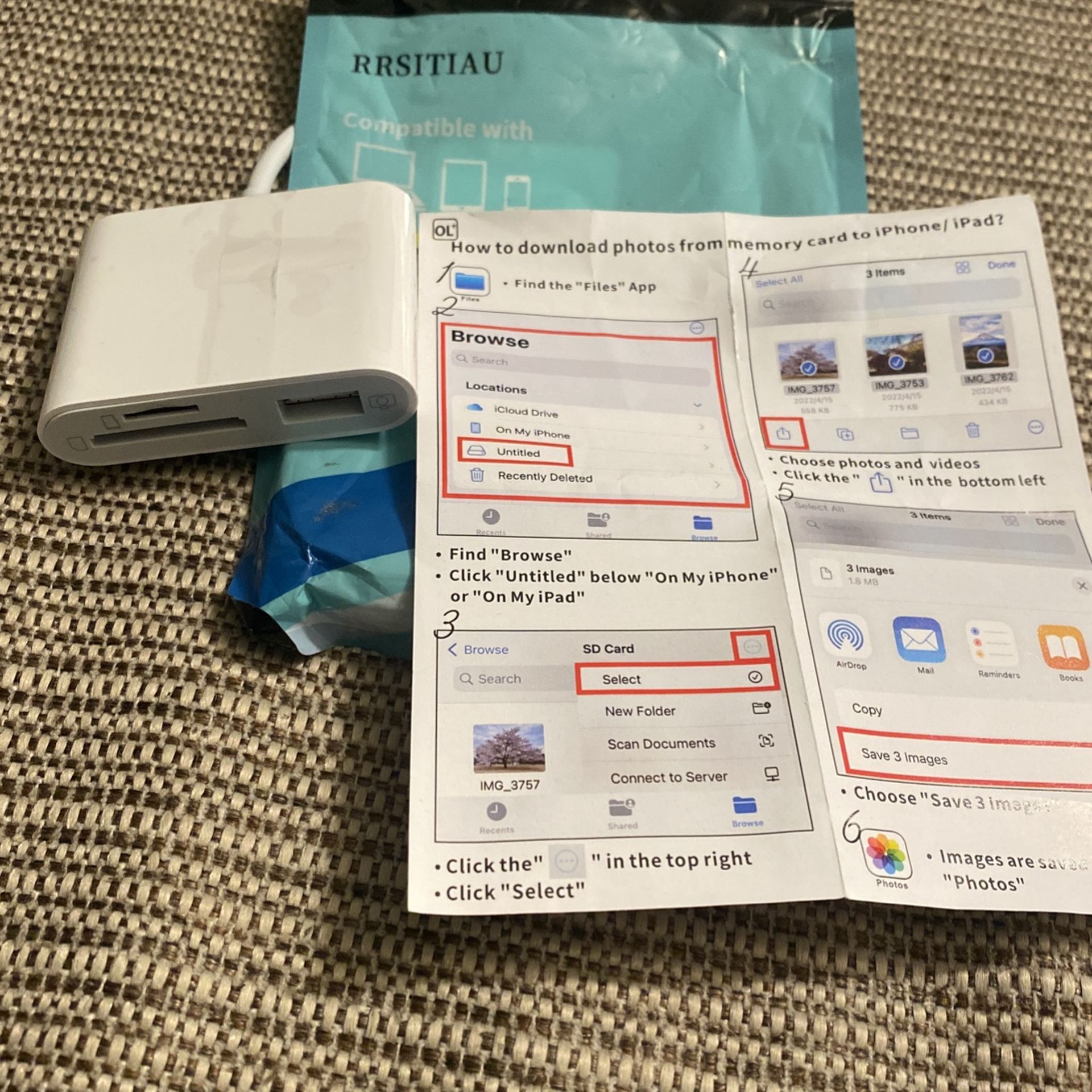 iPhone iPad Transfer Files And Photos To Sd Card