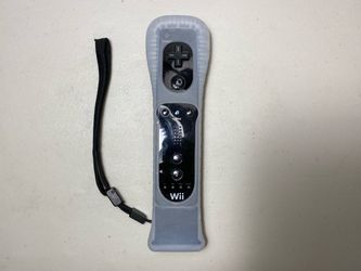 Nintendo RVL-003  Wii Remote With Motion Plus OEM Silicon Cover Black Tested - 1 Month Warranty.