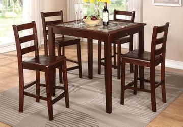 5PC Brown Dining Set – Stylish, Durable & Affordable