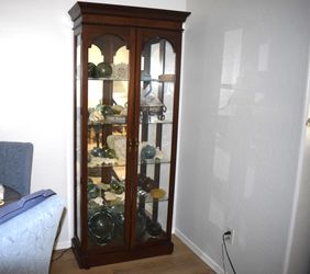 Curio Cabinet 76x30x12  See Description for Area
