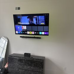 65” LG Smart Tv  w/ LED Backlights + Flush Mount