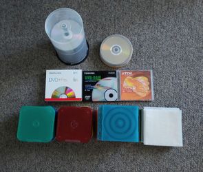 Blank DVDs and Cases