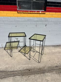 Vintage Side Tables - 1970s Mid-Century Modern Design