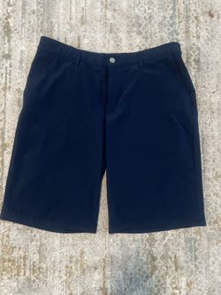 Adidas Blue Golf Flat Front Shorts waist 34