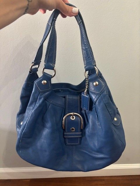 Blue Coach Bag