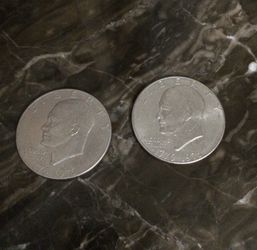 Eisenhower Silver Dollars lot of 2