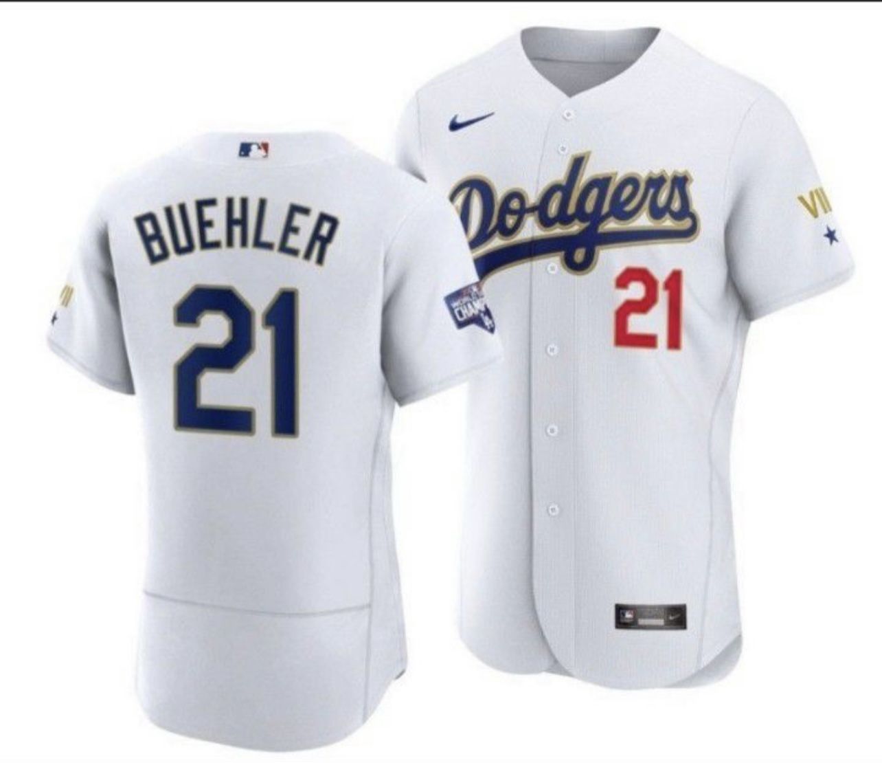 Los Angeles Dodgers Opening Day Gold Mens Jersey #21 Walker