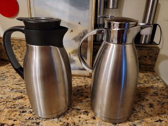 64 oz stainless steel thermal coffee carafe / double walled vacuum/12 Thumbnail
