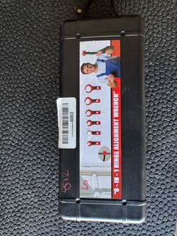 "6 - IN - 1 HINGE ALIGNMENT WRENCH" ( door adjuster )