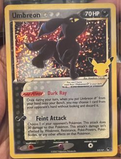 Umbreon Gold Star 25th Anniversary