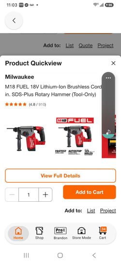 Milwaukee rotary/hammer drill