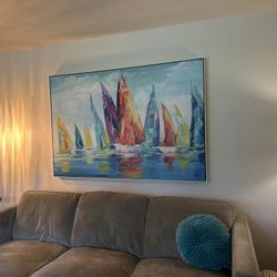 Large Sail Boat Wall Art
