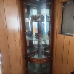 Corner Curio Cabinet Wood