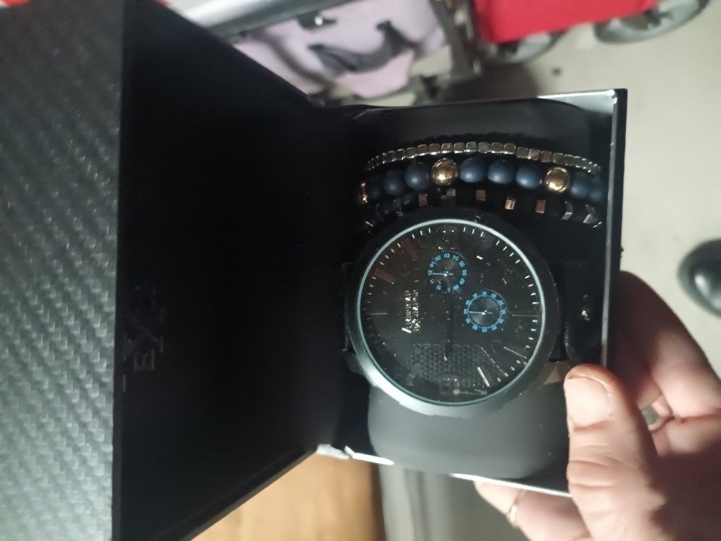Armani Watch And Wristlets