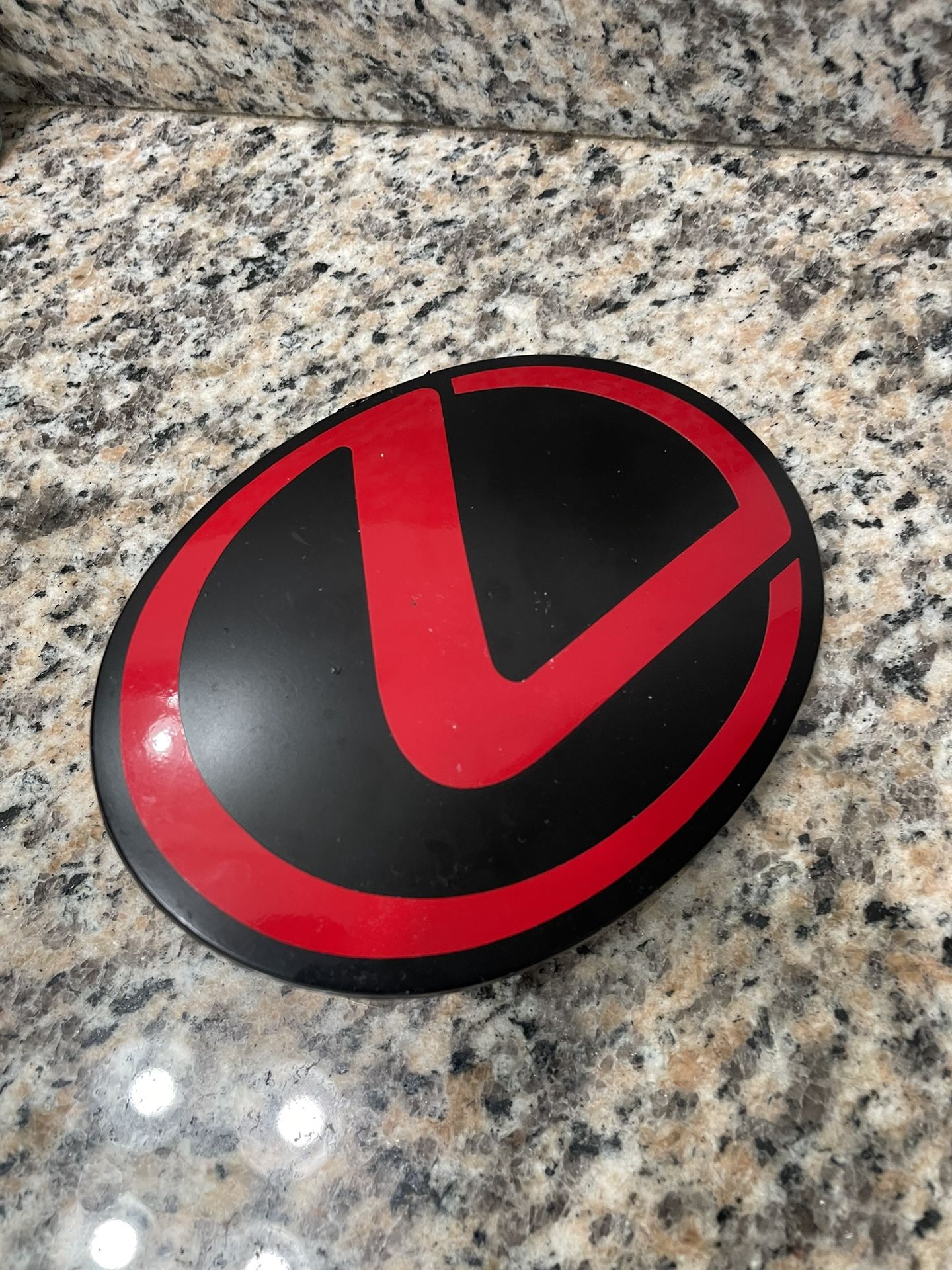 Custom Lexus Front Grill Emblem - Red/Black