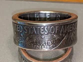Half dollar coin ring