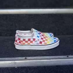 Checkered Colorful Vans Size 4