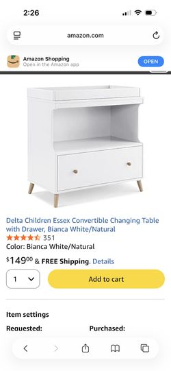 Delta Changing Table