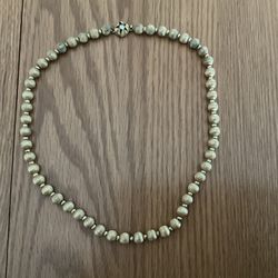 Gold Tone Bead 18” Necklace