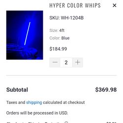 5150 hyper whips 4ft blue