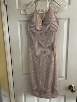 Women Dress, Beige, Cream Color, Small