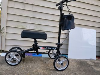 Elenkier Steerable Knee Walker Deluxe Medical Scooter Foot Injurys New