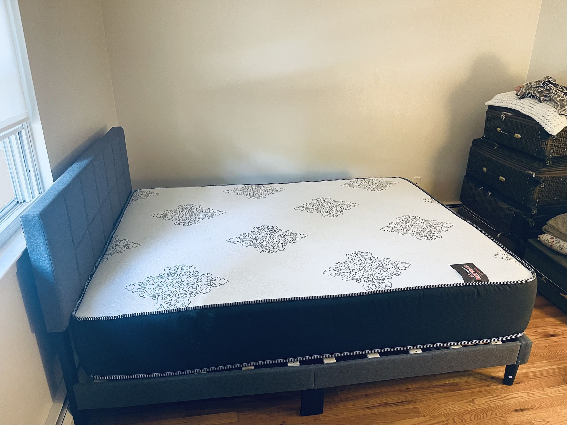 Set King Size Bed Frame +Mattress 13”Thick Brand New Delivery 🚚 All Cities! Pay On Delivery