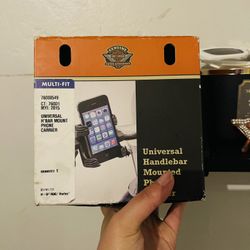 Harley Universal Handlebar Mounted Phone Carrier 