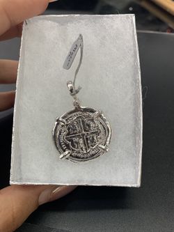 Atocha silver coin pendant