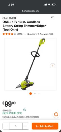 Ryobi Trimmer/edger 18v
