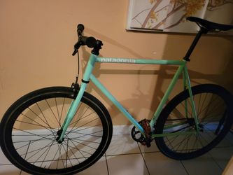 Golden cycles road bike " fixie " - light blue